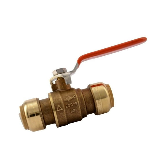 Shark Bite 22185-0000LFA 3/4" Brass Push-To-Connect Ball Valve