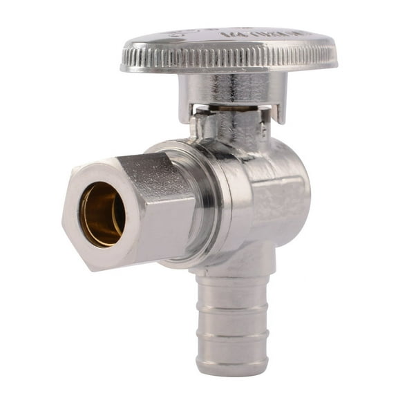 Shark Bite 23058LF 1/2" X 3/8" OD Compression Quarter Turn Angle Stop Valve