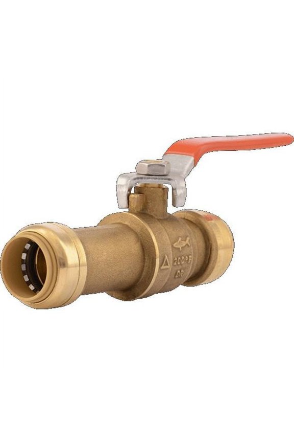 Shark Bite 24736LF 3/4" Brass Push-To-Connect Slip Ball Valve
