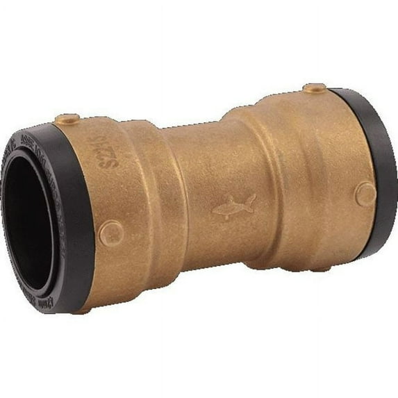 Shark Bite UXL0141 1-1/2" X 1-1/2" Brass Straight Push Coupling