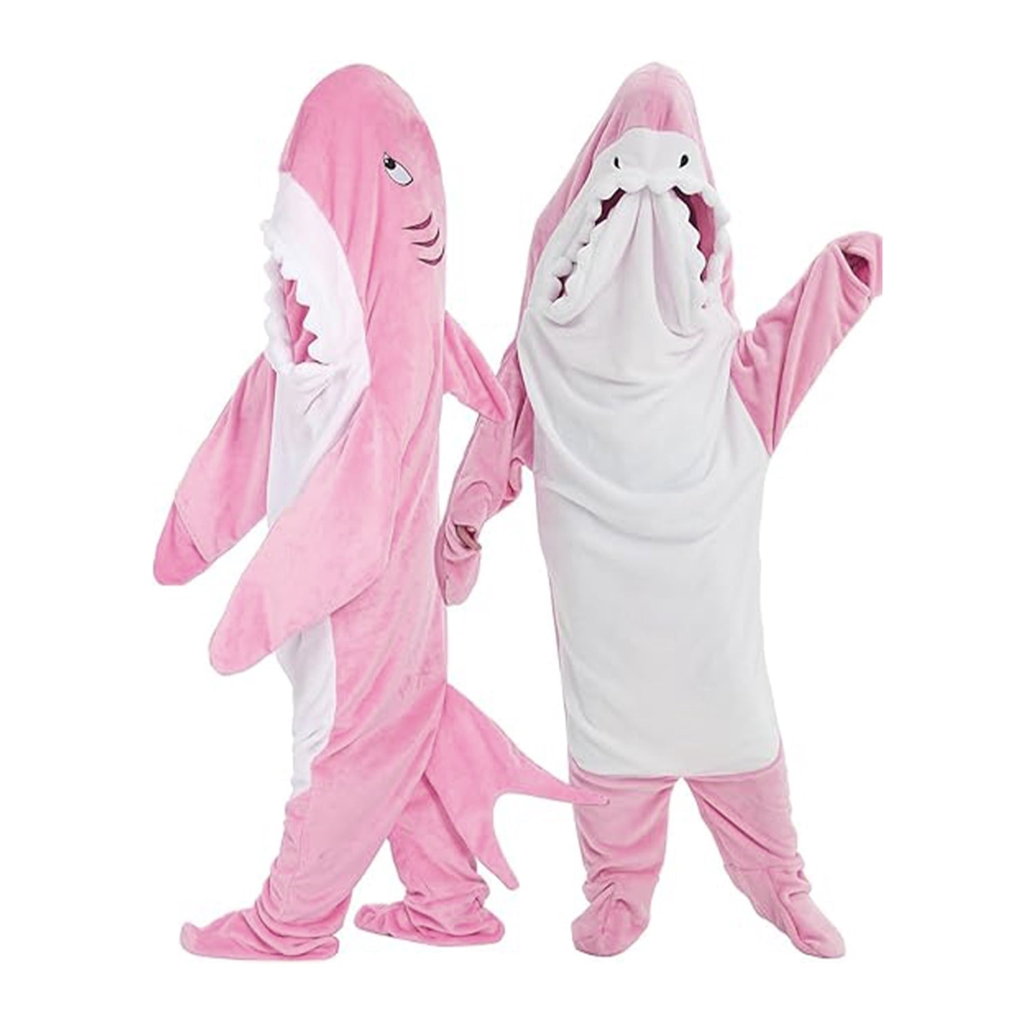 Shark Blanket Adult Boys Girls, Shark Onesie Hoodie Wearable hark Sleeping Bag, Soft Cozy Onesie Costume Gift
