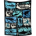 thumbnail image 1 of Shark Blanket Ocean I Just Really Like Sharks Throw Blanket Gifts for Girls Boys Kids Adults Soft Flannel Blanket for Sofa Couch Bed Warm Cozy Home Decor for All Seasons,40"x50"for Kids/Baby, 1 of 7