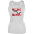 thumbnail image 1 of Shark Bloody Feeding Frenzy Juniors Soft Tank Top White 2XL, 1 of 1