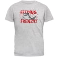 thumbnail image 1 of Shark Bloody Feeding Frenzy Mens T Shirt Light Heather Grey 2XL, 1 of 1