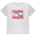 thumbnail image 1 of Shark Bloody Feeding Frenzy Youth T Shirt White YMD, 1 of 1