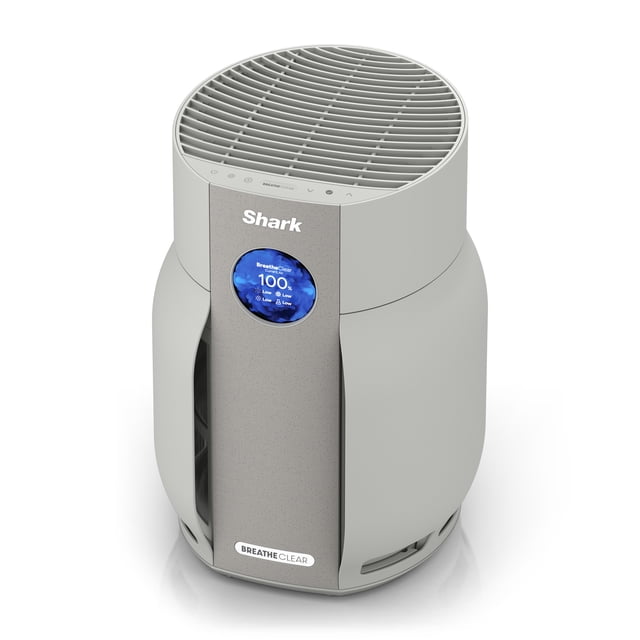 Shark NeverChange Detect iQ with BreatheClear Air Purifier, Zero Filter Changes For Up To 6-Years, HEPA-Exceeding Filter, 750 Sq Ft Coverage, HP162 Dove