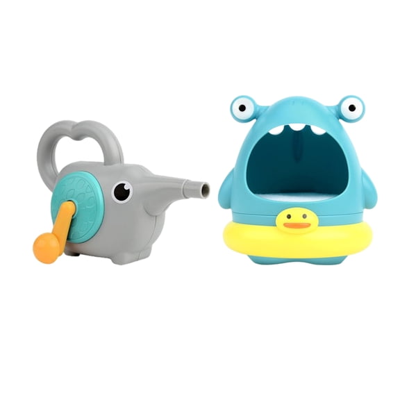 Shark Bubble Blower and Elephant Bubble Sprayer, Fun Bubble Set with Colorful Packaging, Interactive Bubble Blower Collection, Durable Plastic Design