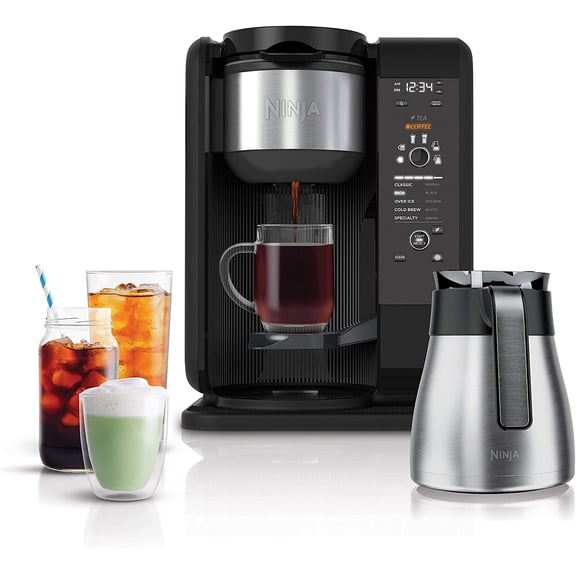 Shark CP307 Hot and Cold Brewed System W/Thermal Carafe Coffee Maker, Black