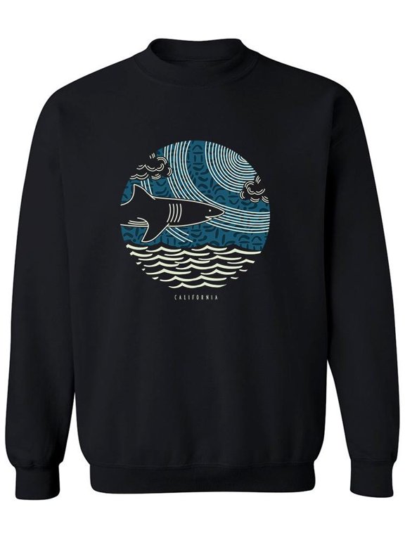 Shark California Sweatshirt Men -Image by Shutterstock, Male 4X-Large