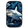 thumbnail image 1 of Shark Car Armrest Cover 12.5x8.2 Inch Soft Comfortable Furry Printed Accessory - Armrest Accessories, 1 of 6