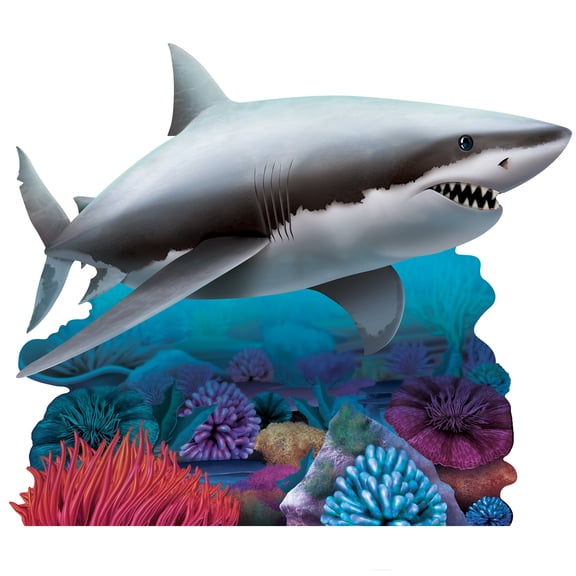 Shark Cardboard Stand-Up, 3' 8¼" x 4' 4"