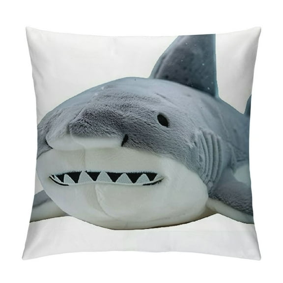 Shark Cat Plush PillowBig Stuffed Animal Toy Fluffy Cute Plushie Doll Soft Hugging Sleeping Pet Throw Pillow Gift for Girl Boy