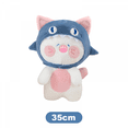 thumbnail image 1 of Shark Cat Plush Toy Stuffed Animal Doll, 13.78'' Portable Cat Plushies with Shark Hat for Adults Christmas Birthday Gifts, 1 of 7