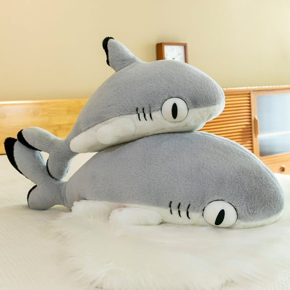 Shark Cat Stuffed Doll Soft 2-in-1 - Plush Toy Stuffed Animal Plushie Holiday Decorative Prop Bedroom Sofa Fluffy Sleep