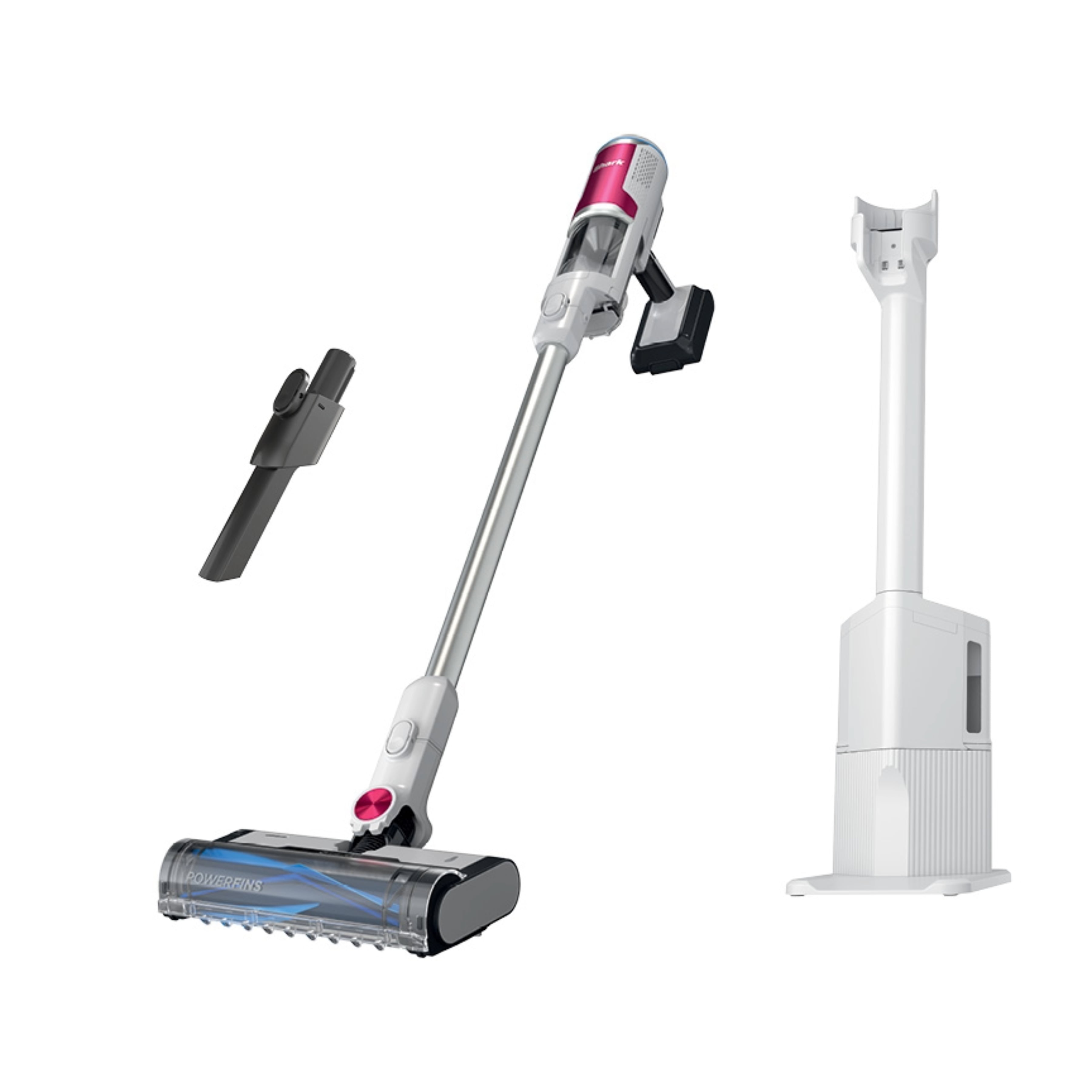 Shark Clean & Empty Cordless Stick Vacuum, Carpet and Hardfloors, Auto Empty Base, Self Cleaning Brushroll, HEPA Filter, BU3120 White