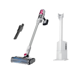 Shark Clean & Empty Cordless Stick Vacuum, Carpet and Hardfloors, Auto Empty Base, Self Cleaning Brushroll, HEPA Filter, 40-Min Run Time, BU3120 White