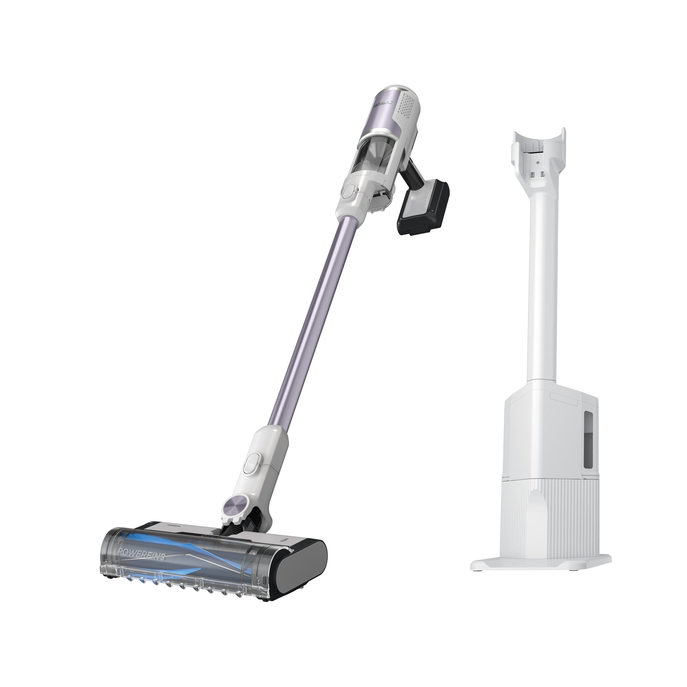 Shark Clean & Empty Cordless Stick Vacuum & Auto-Empty System, Self Cleaning Brushroll, HEPA Filtration, Anti-Allergen Complete Seal, BU3524 Silver Ash Purple
