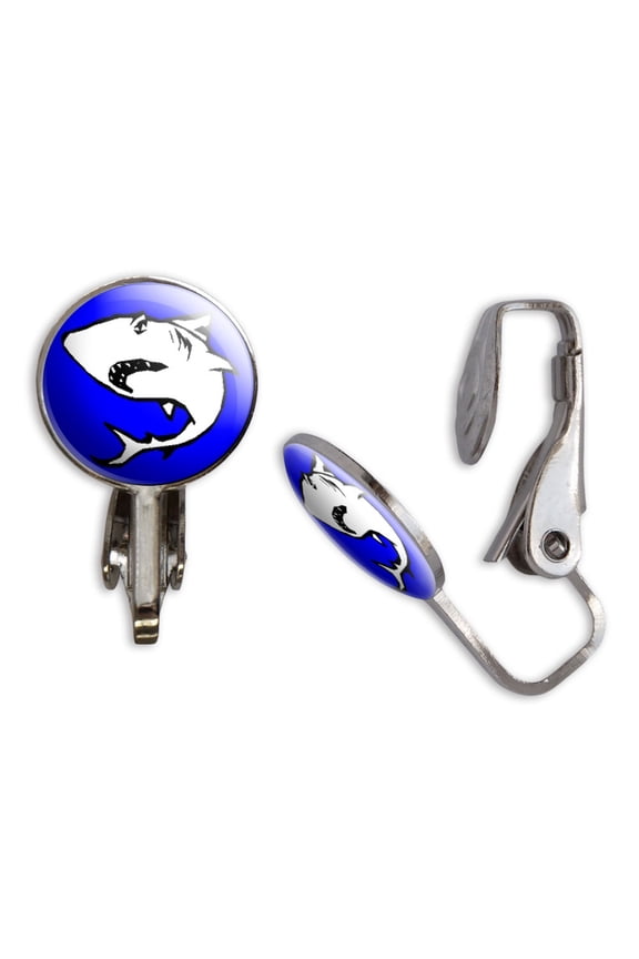 Shark Clip-On Stud Earrings