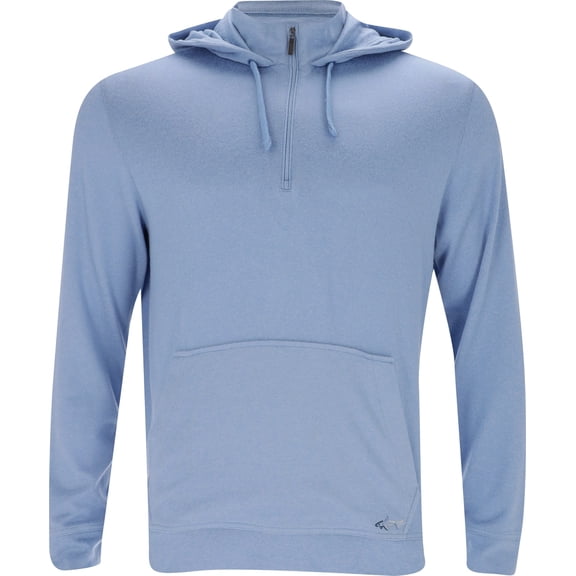Shark Collection Lab 1/4 Zip Hoody Blue Haze Heather Outerwear Men XXL
