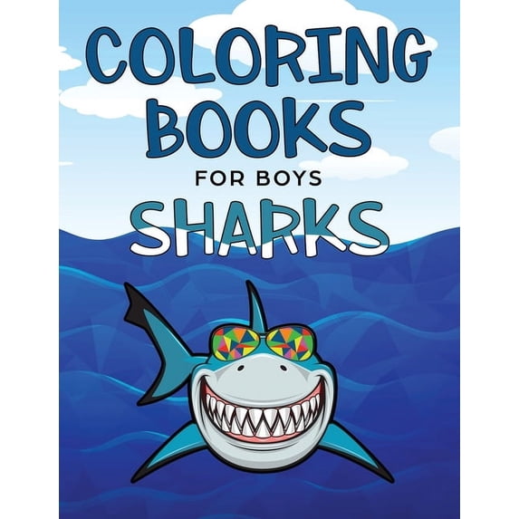 Shark Coloring Book, (Paperback)