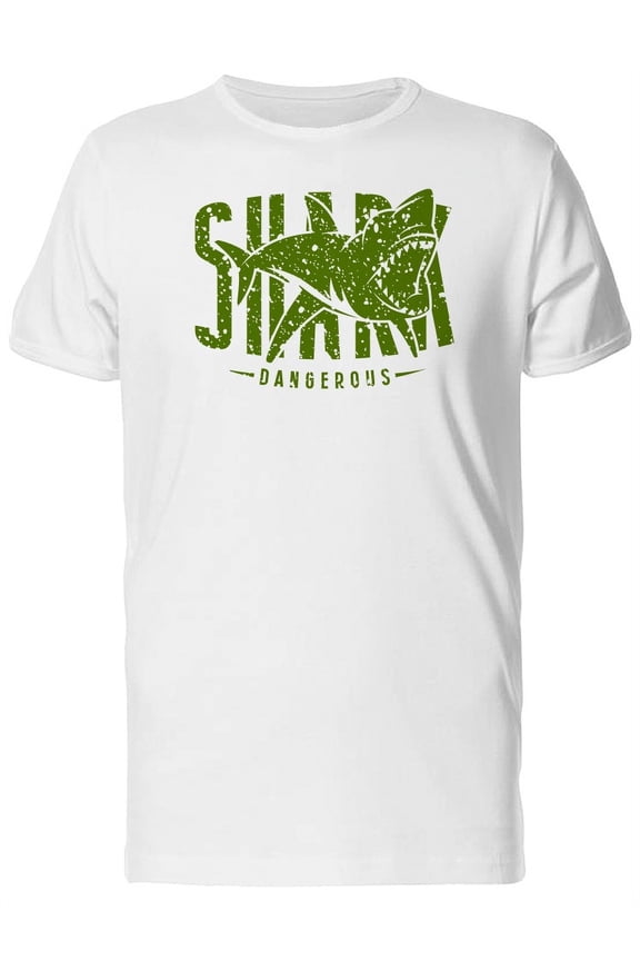 Shark Dangerous T-Shirt Men -Image by Shutterstock, Male Large