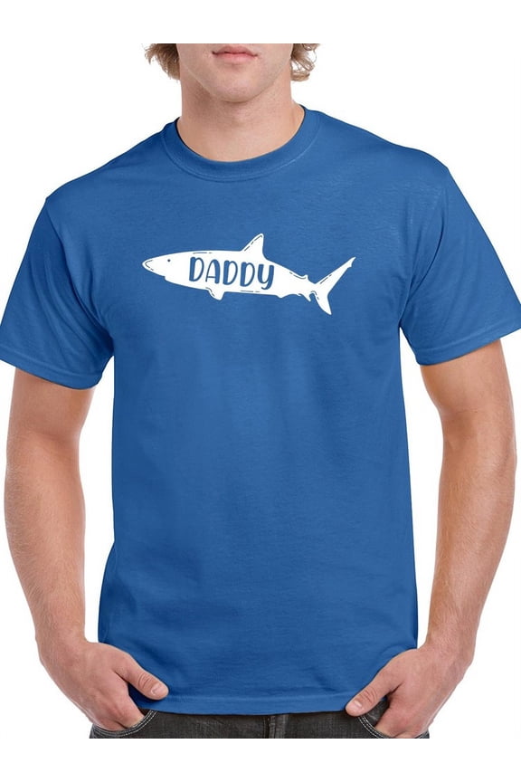 Shark Design. Men T-Shirt, Male Large