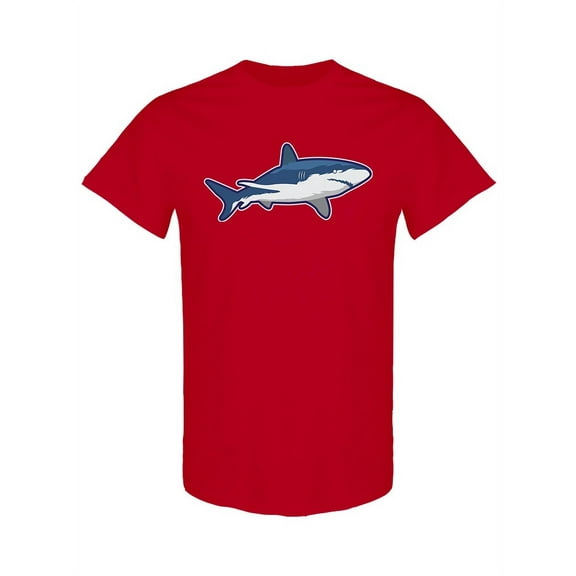 Shark Design T-Shirt Men -Image by Shutterstock, Male Large