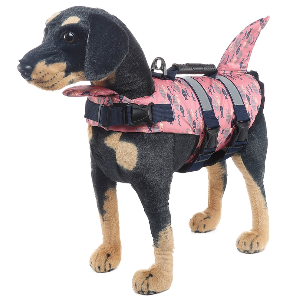 Dog Life Vest For Swimming Shark Fin Dog Life Jacket Buoyant - Main Image