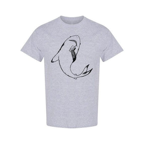 Shark Drinking Juice T-Shirt Men -Image by Shutterstock, Male Medium