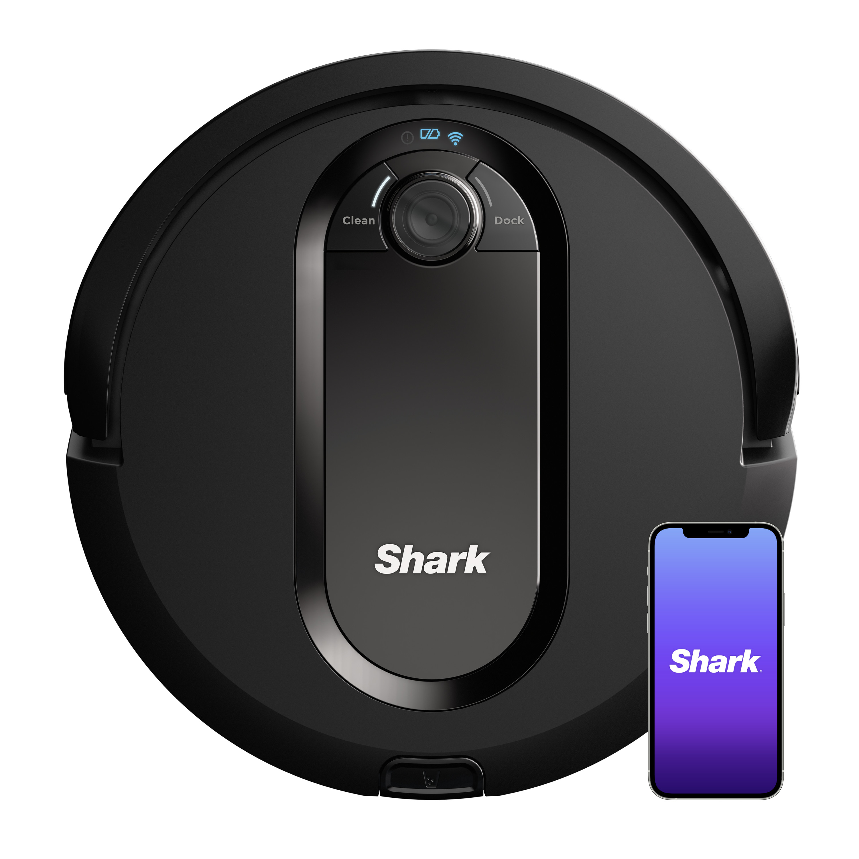 Shark EZ Robot Vacuum with Row-by-Row Cleaning, Powerful Suction, Wi-Fi, Carpets & Hard Floors,RV990 - image 1 of 9