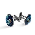thumbnail image 1 of Shark Elegant Stainless Steel Cuff Links Set for Formal Attire and Special Occasions, 1 of 6