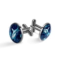 thumbnail image 1 of Shark Elegant Stainless Steel Cufflinks Set for Formal Attire - Ideal for Business Meetings and Special Occasions, 1 of 6