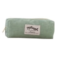 thumbnail image 1 of Shark Embroidery Stationery Storage Bag, Animal Design Zippered Pencil Case, Desk Organizer for Pens and Markers, Green, 1 of 8