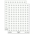 thumbnail image 1 of Shark Face Doodle 200+ Round Stickers - White - Matte Finish - 0.50" Size, 1 of 3