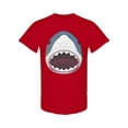 thumbnail image 1 of Shark Face T-Shirt Men -Image by Shutterstock, Male XX-Large, 1 of 2