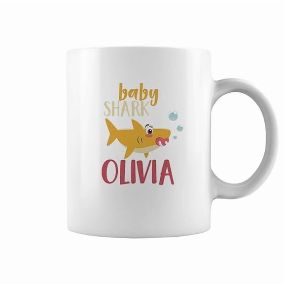 Shark Family Baby Personalized Name Coffee Mug