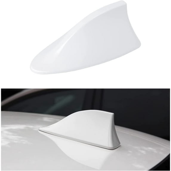 Shark Fin Antenna Cover for Car, Automotive Top Roof Aerials AM/FM Radio Signal Base, Vehicle Shark Fin Shape Cover with Adhesive Tape, Car Accessories Universal for Most Sedan, SUV, Van
