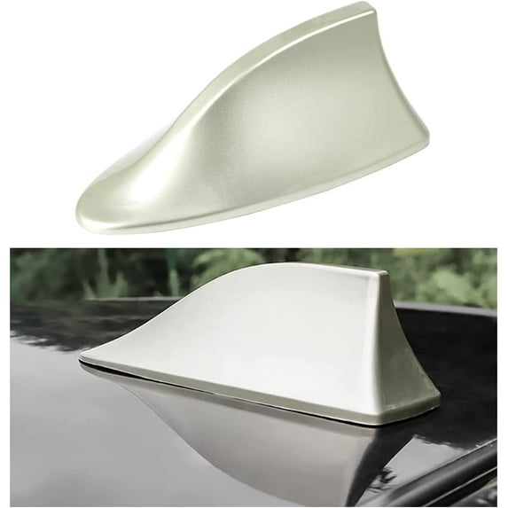 Shark Fin Antenna Cover for Car, Automotive Top Roof Aerials AM/FM Radio Signal Base, Vehicle Shark Fin Shape Cover with Adhesive Tape, Car Accessories Universal for Most Sedan, SUV, Van