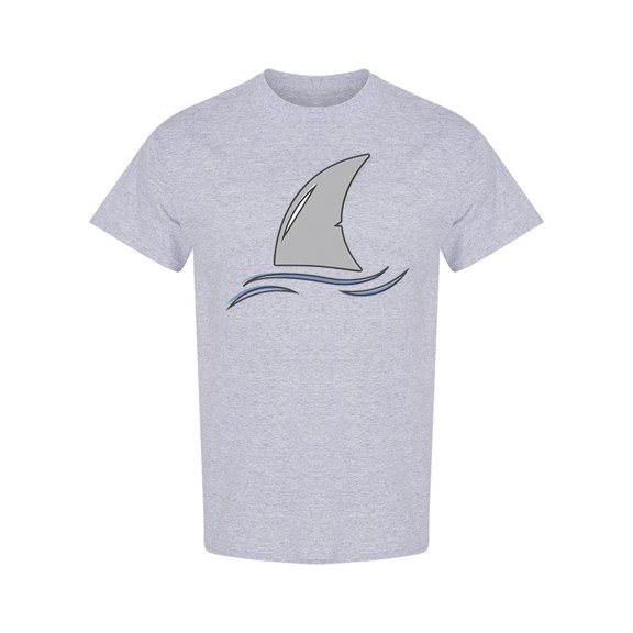 Shark Fin Icon T-Shirt Men -Image by Shutterstock, Male Large