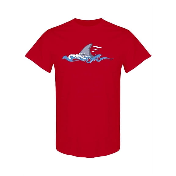 Shark Fin T-Shirt Men -Image by Shutterstock, Male Large