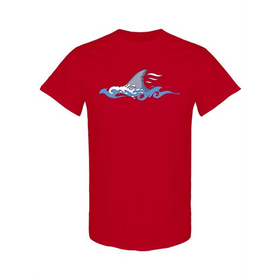 Shark Fin T-Shirt Men -Image by Shutterstock, Male Medium