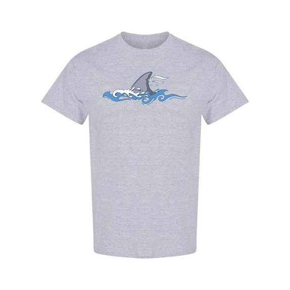 Shark Fin T-Shirt Men -Image by Shutterstock, Male Small