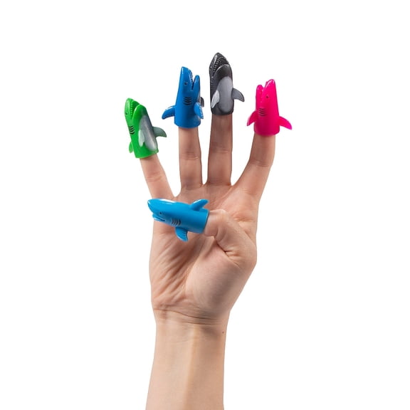 Shark Finger Puppets - 24 Pieces