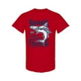 thumbnail image 1 of Shark Fishing T-Shirt Men -Image by Shutterstock, Male 3X-Large, 1 of 2