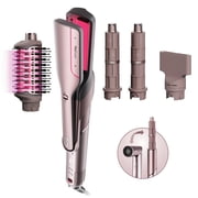 Shark FlexFusion Air & Ceramic Hair Styling System, Air Straightener & Flat Iron, HD641S Metallic Mist