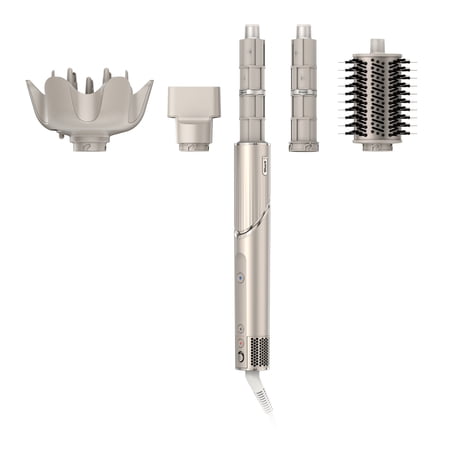 Shark FlexStyle Air Styling & Drying System, Hair Dryer, Curlers, Diffuser & Oval Brush, HD435 Stone