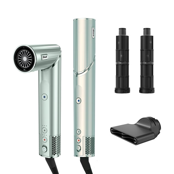 Shark FlexStyle Air Styling & Drying System, Hair Dryer & Multi-Styler, Auto-Wrap Curlers, HD416GN Spearmint