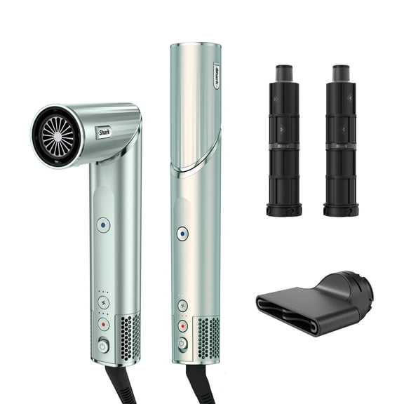 Shark FlexStyle Air Styling & Drying System, Hair Dryer & Multi-Styler, Auto-Wrap Curlers, HD416GN Spearmint