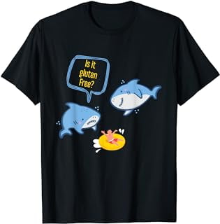 Shark Food Funny Animal Gluten Free T-Shirt - Walmart.com