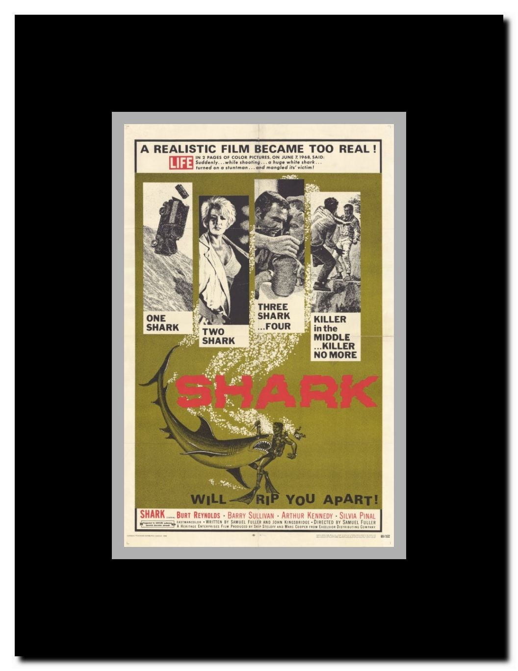 Shark! Framed Movie Poster